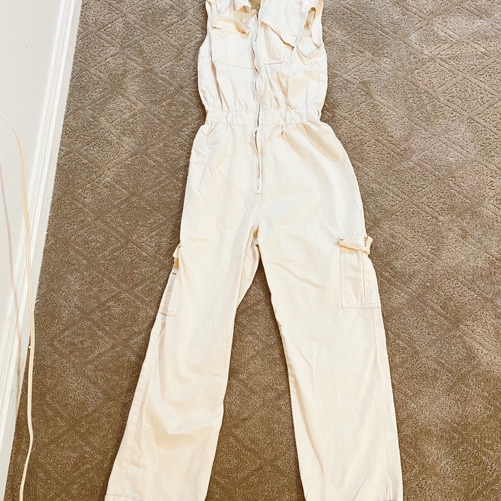 cute white jumpsuit